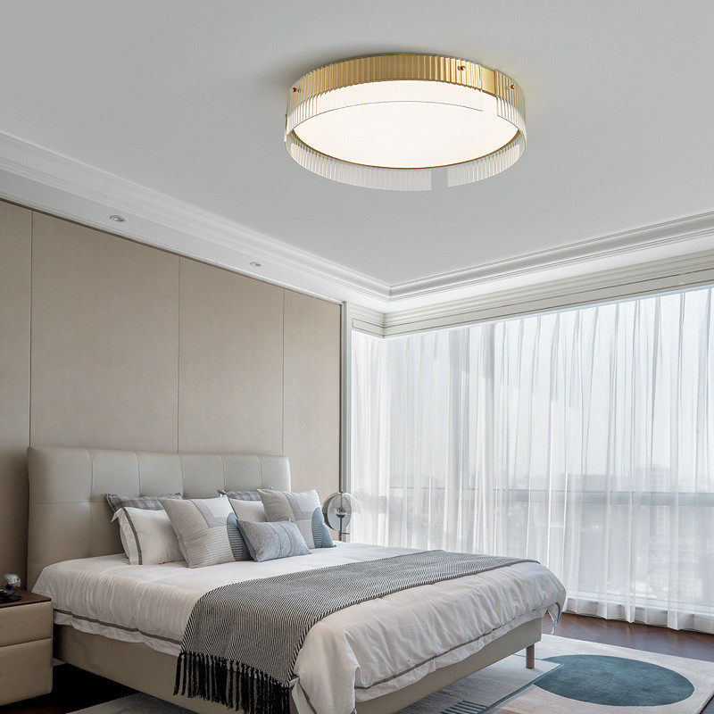 轻奢全铜吸顶灯黑金护眼现代简约客厅阳台书房衣帽间卧室吸顶灯,家装灯饰光源,智能吸顶灯,淘宝优惠券,粉丝福利购,淘宝优惠卷