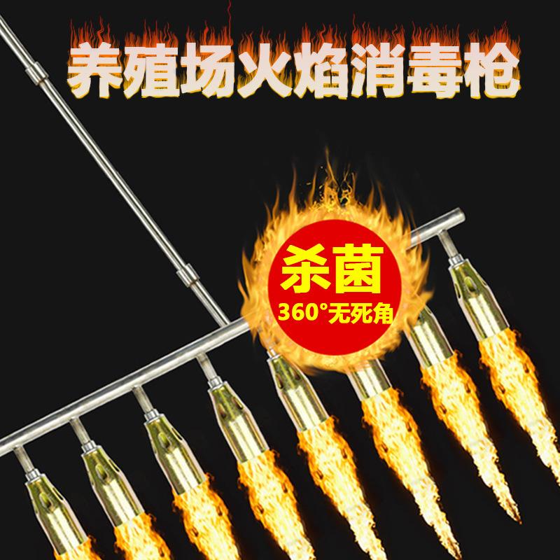多头高温消菌火焰消毒器养殖场消毒枪猪场液化高压喷火枪消毒枪