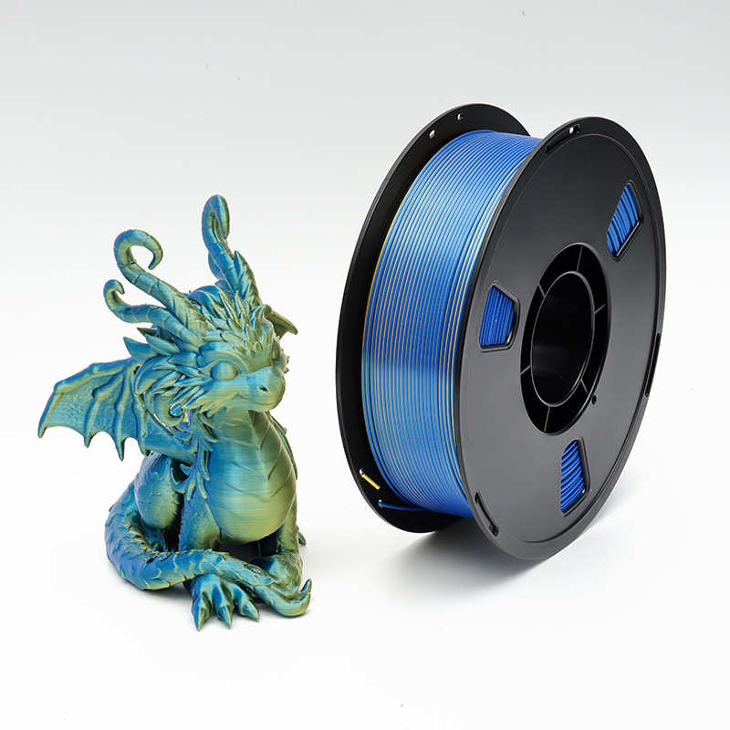 PLA单双色丝绸3D打印丝耗材1.75mm丝绸外观韧性提升高亮光耗材