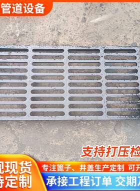 球墨铸铁单蓖500*1000*60排水沟篦子铸铁沟盖板雨水下水道篦子