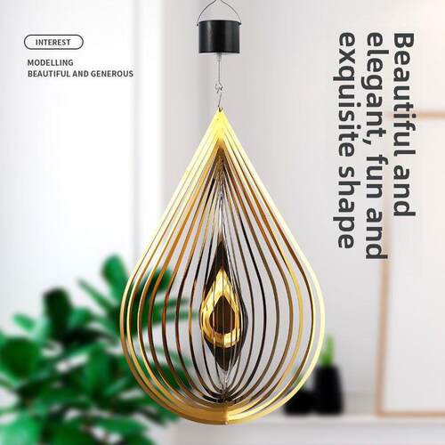 欧式小清新3D风铃挂饰金银怀旧房间客厅卧室挂件生日礼物