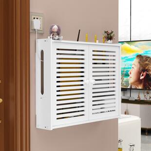 宽带网线盒子遮挡箱多媒体信息箱遮挡无线wifi置物架猫装饰免打孔