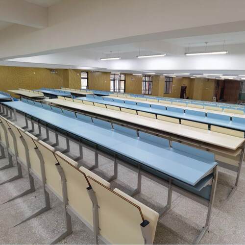 学校多功能会议室排椅多媒体报告厅阶梯教室桌椅带写字桌板