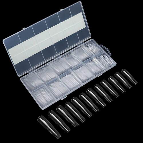 240pcs XXL False Nails Super Long Ballerina Nails Press on N