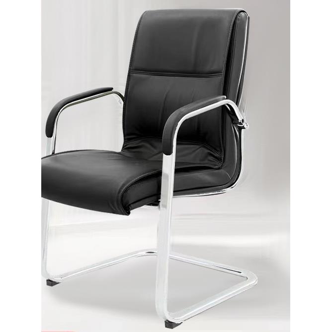 需定制会议室会客椅电脑椅舒适久坐商务洽谈大班弓形班前椅子皮质