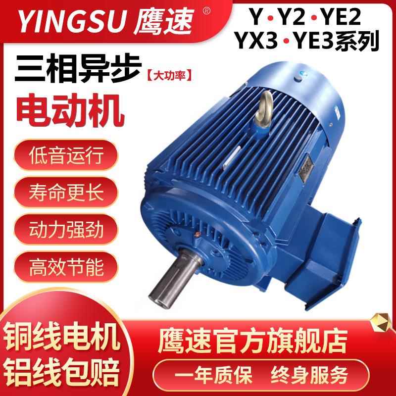 厂家供应Y2-315L1-8极90KW千瓦三相异步电动机 马达YE2全铜线380V