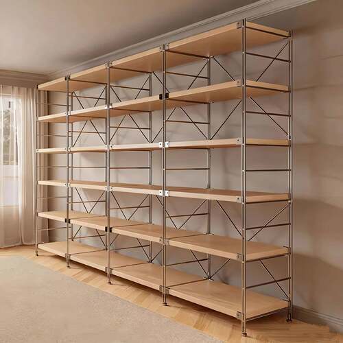 置物架落地多层仓库货架客厅杂物储物架厨房微波炉收纳架家用书架