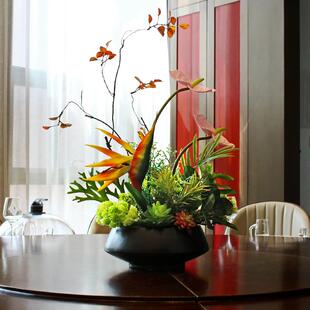假花绢家花居玄关装 品插花 花瓶饰仿真花欧套装 餐桌70花摆件客厅式