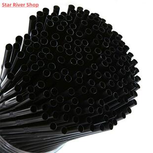 Cocktail Bir 100pcs Black Straw For Plastic Set Straws
