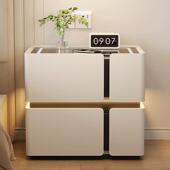 智音能床头柜简约代用985多功能带无线充电响轻现奢卧室家实木床