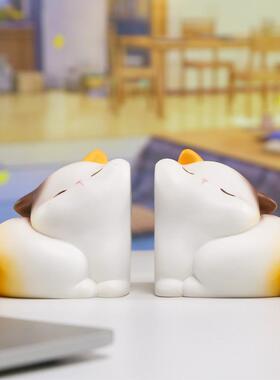 福猫通猫贴W1227-3贴面书立 卡创意设计桌树脂工艺品瑞萌趣可爱树