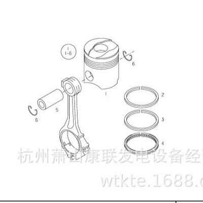51,02511 – 7224 12 固定发动机活塞组件小型D2842LE203德国曼