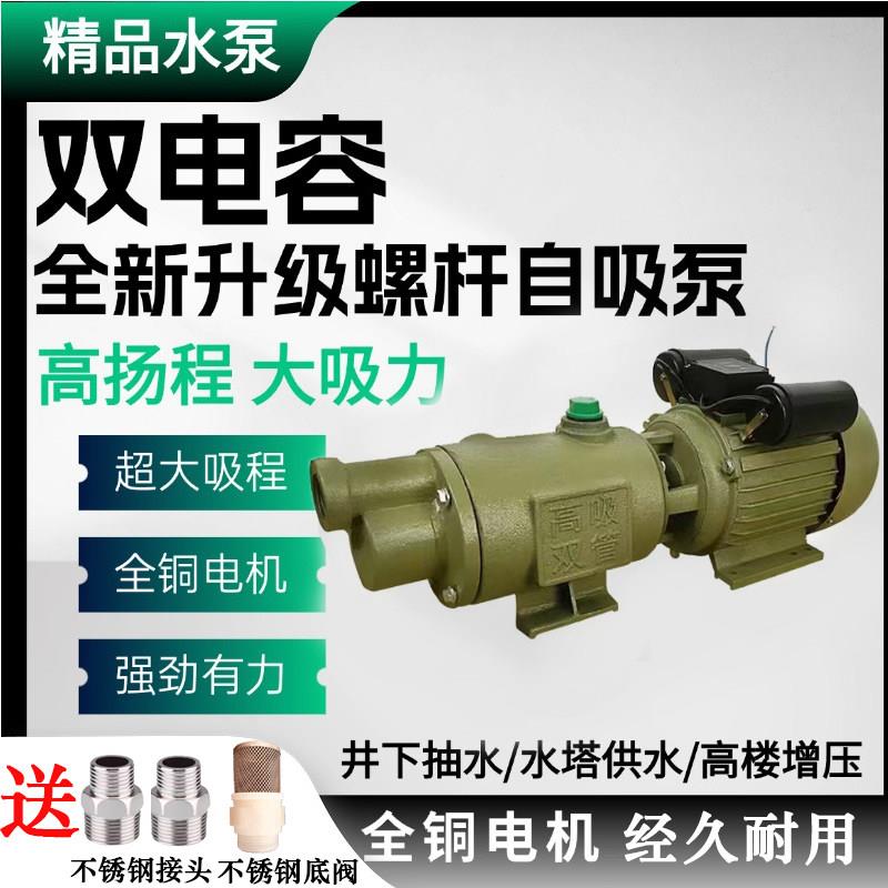 双电容杆大吸泵力家程用高杨螺自吸泵BTH全自动增压泵抽水机水井