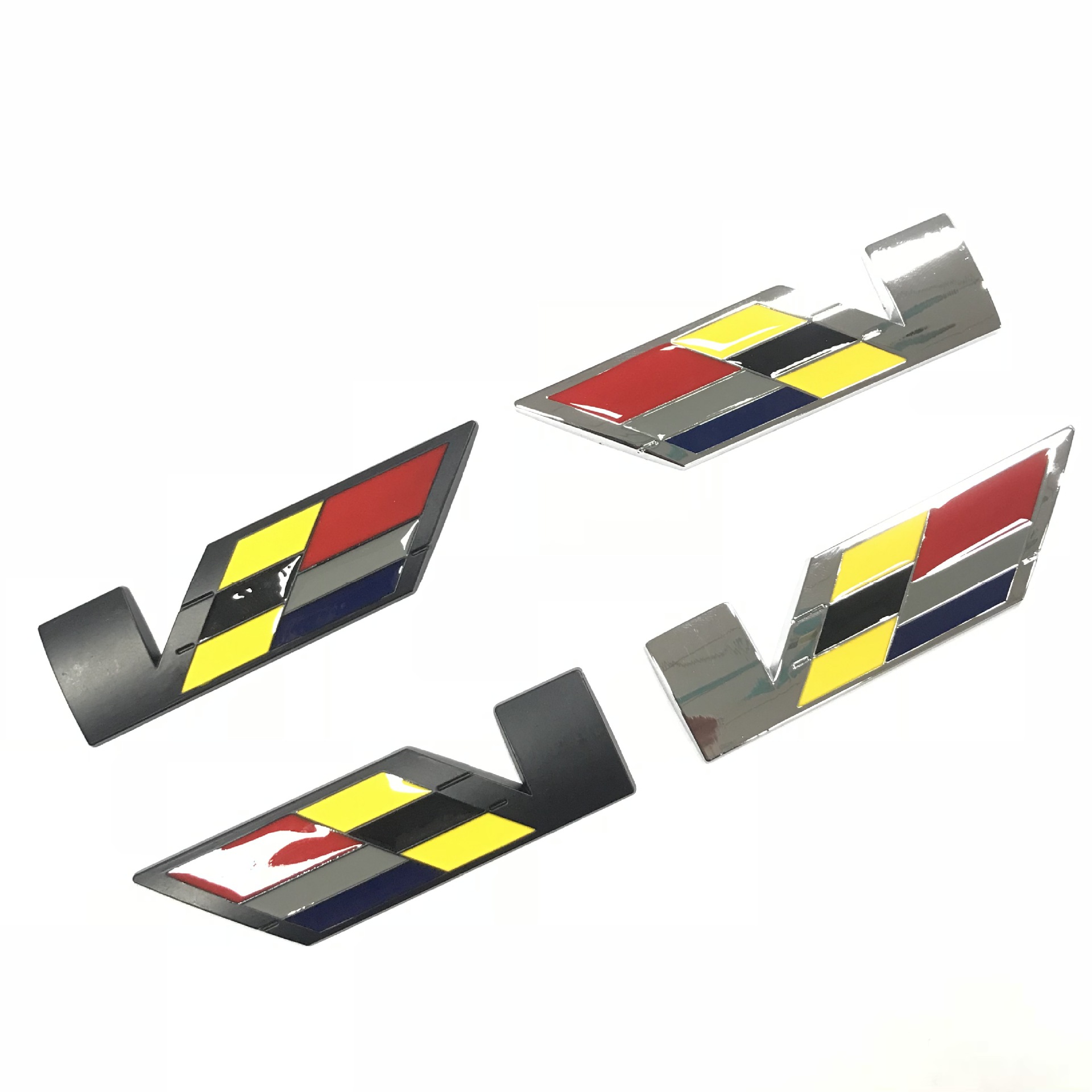 适用凯迪拉克V车标CT5 CT4 ATSL XTS CT6 XT4 XT5 XT6叶子板车标