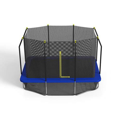 君普新款长方形蹦蹦床户外大尺寸运动蹦床带护网trampoline