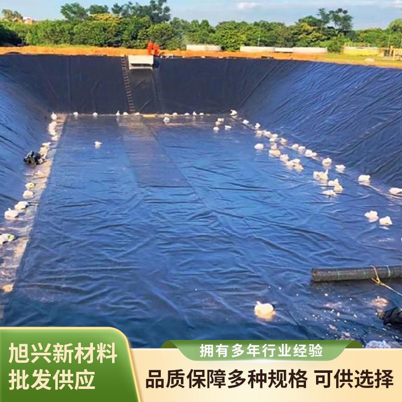HDPE高密度聚乙烯光面黑色土工膜氧化塘鱼池水产养殖防渗透土工膜
