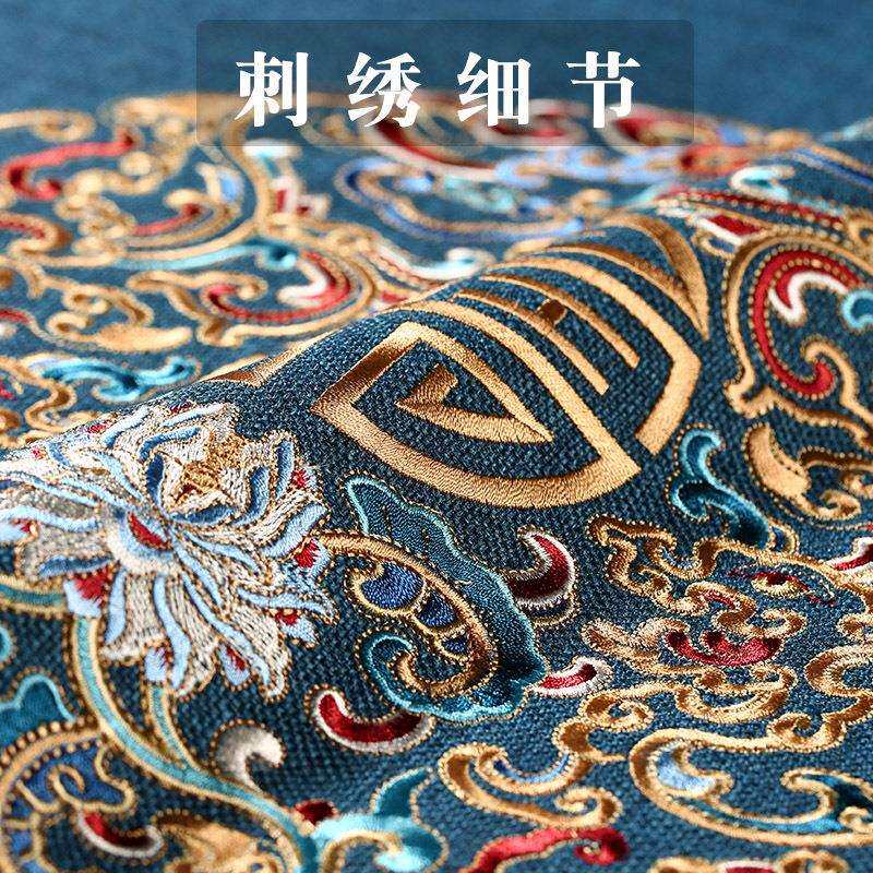 新中式红色坐垫新中式餐桌椅子垫结婚喜庆椅垫高档实木茶桌座垫