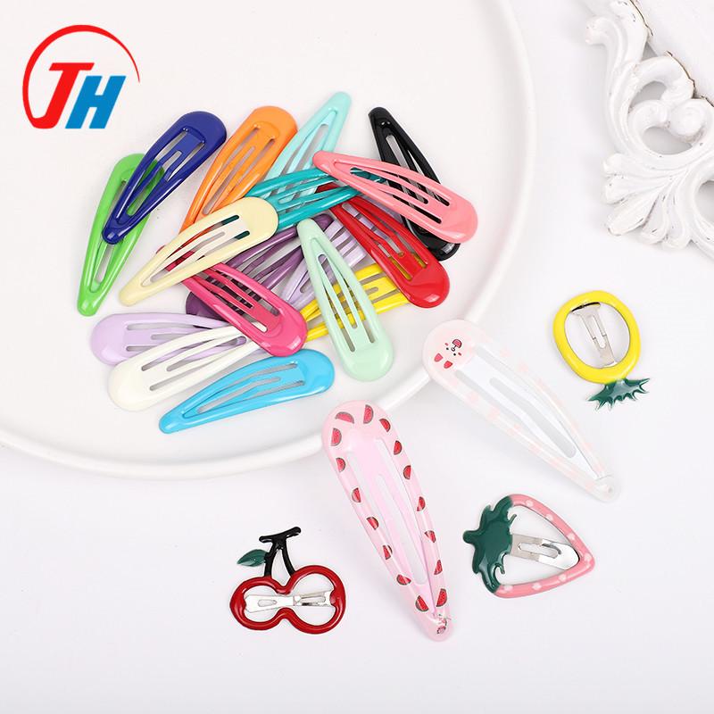 多巴胺发夹刘海彩色发卡可爱糖果头饰色水果bb滴胶夹子碎发夹碎