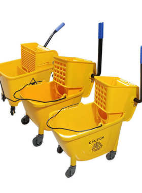 酒店用品批发商用20L拖把桶24升柞水车拖地洗拖把32L洗拖把压水桶