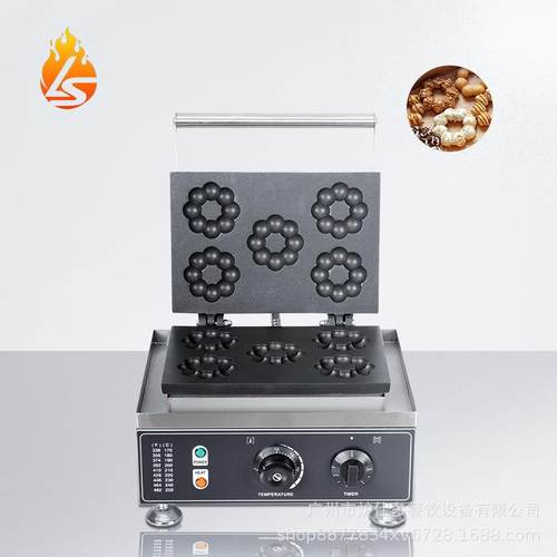 电热五格梅花酥机波提甜甜圈酥饼烤饼机商用梅花酥华夫饼机