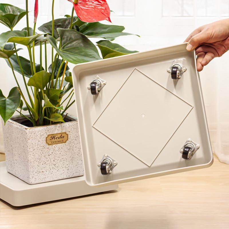 加厚树脂正方形隐形移动花盆托盘接水盘底座万向轮底盘托,鲜花速递/花卉仿真/绿植园艺,花盆,淘宝优惠券,粉丝福利购,淘宝优惠卷