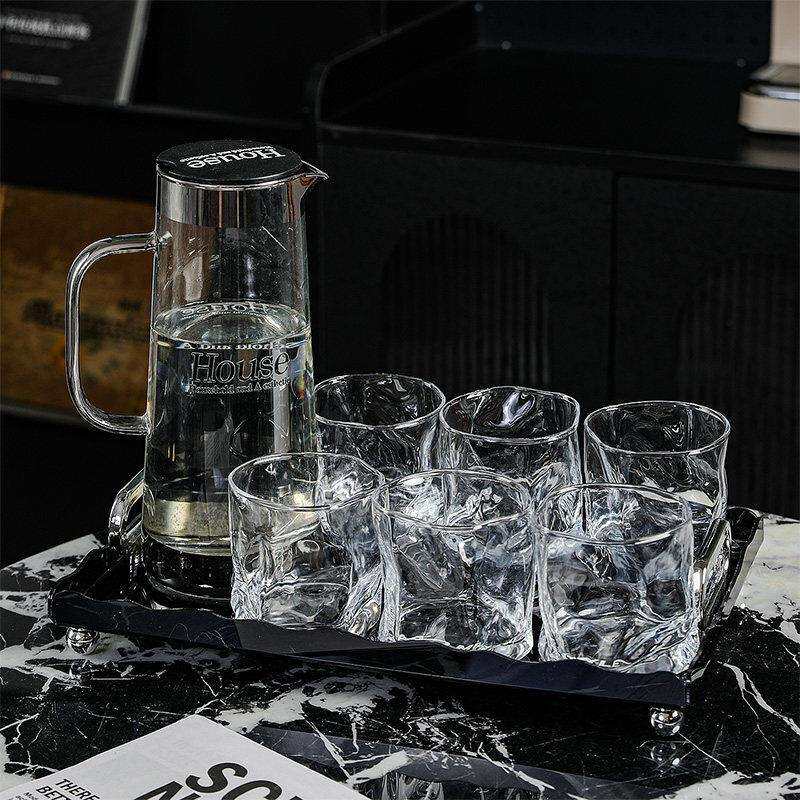 随杯水家用套装冷水新壶家庭待客喝水杯玻璃杯202SM0000JT6款沐高