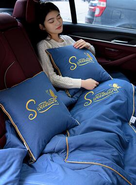 车载抱头被子用四季枕通用二j1578合一汽车内抱枕靠垫被沙两发午