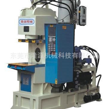 隆源C型虎头注塑机英标欧标电源线插头包胶成型设备立式注塑机厂