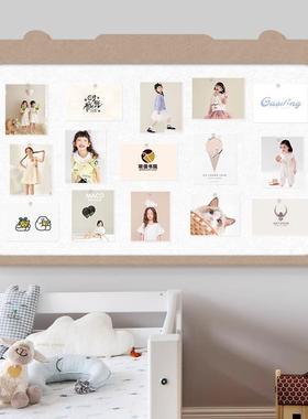毛毡墙板贴照片墙背景板儿QGL幼园作品展示留言背板挂墙免打孔照
