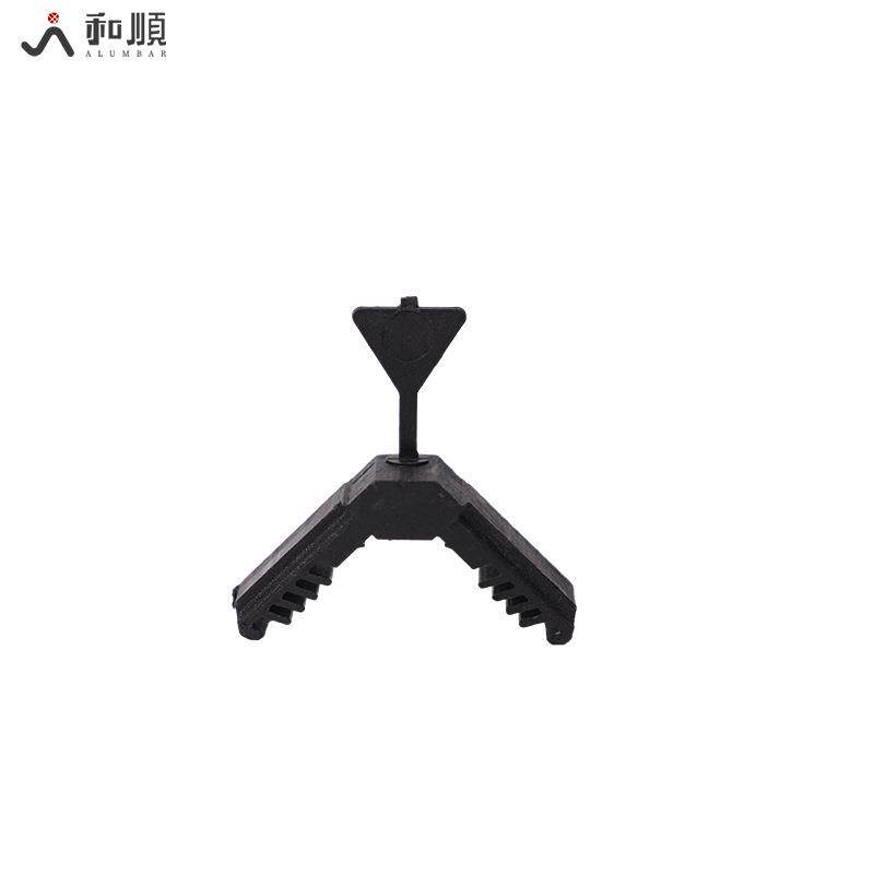 中空玻璃充气插角带孔配塞子中空玻璃惰性气体连接件插脚铝条插件