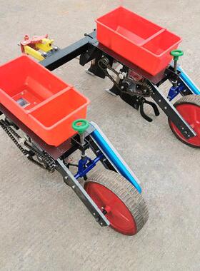 小轮带2行玉四米播种玉机大豆精EGV播机免耕肥施一体机微耕机带米
