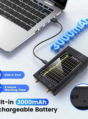 tinySA ULTRA手持频谱分析仪4寸触摸屏高频率输出信 号100k-5.3GH