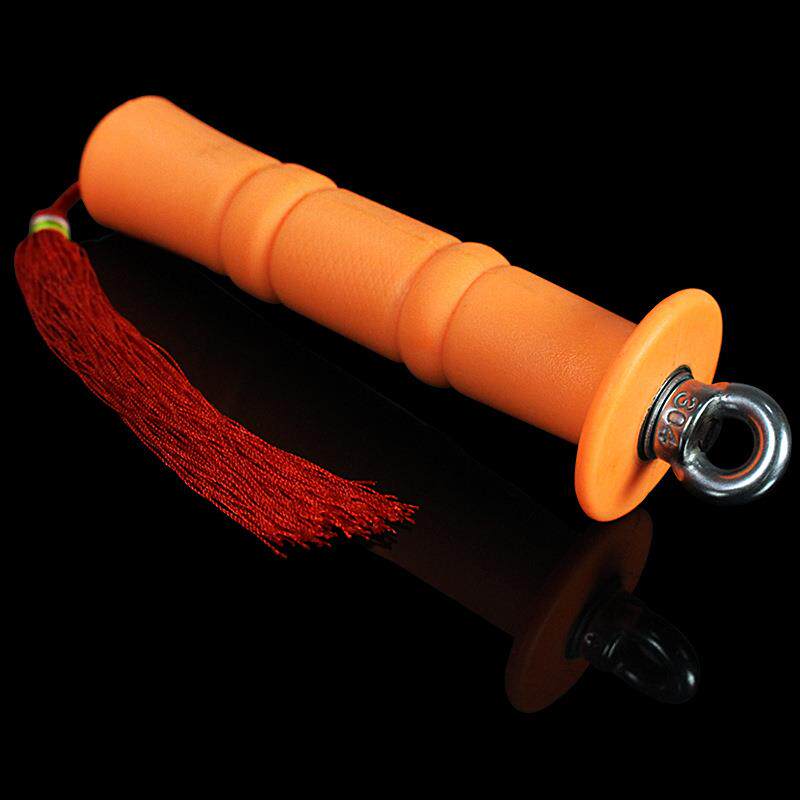 不锈钢麒麟鞭把手 健身鞭子手柄响鞭甩鞭钢鞭武术链子铁鞭配件