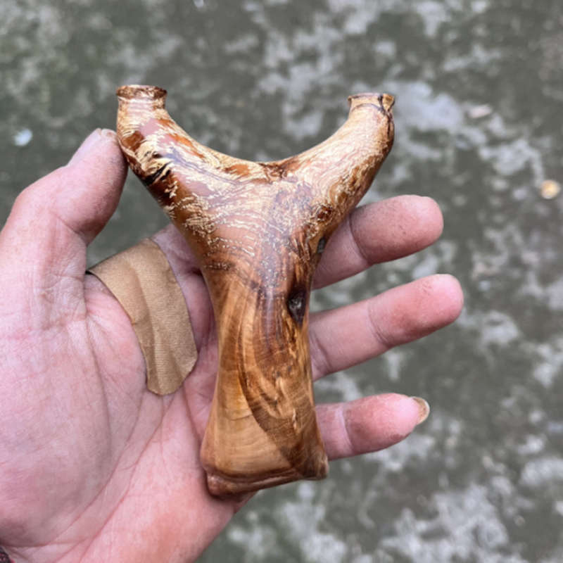 木头弹弓火琉璃满花飞虎小弓门扁皮筋手工随形精准竞技来料加工