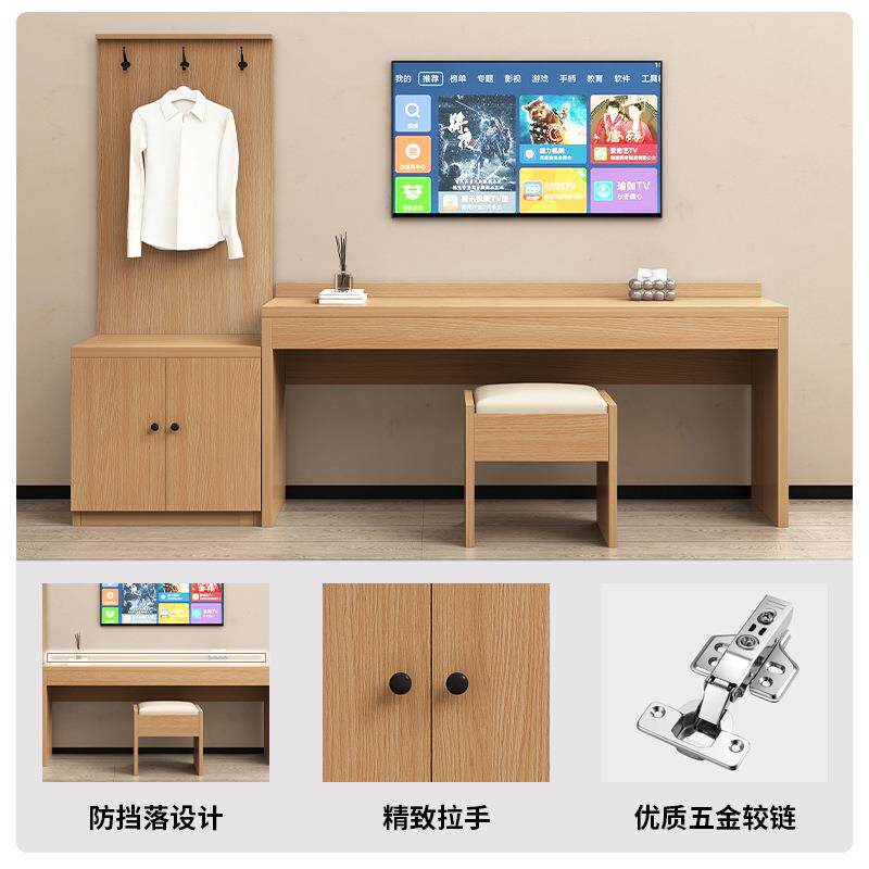 酒店电视柜组合行李柜宾馆民宿桌子标间全套卧室酒店家具