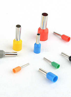 形绝缘端头端子冷-接线20插针管状欧式-20端子预管型针e25ve25压