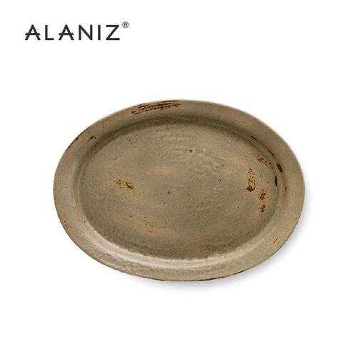 alaniz南兹景-龙潭鱼盘覆古早餐盘水饺盘北欧陶瓷牛排盘家用餐具