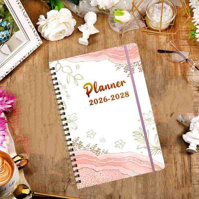 2026-2028年PLANNER英文线圈本A5跨境亚马逊笔记本计划本日记本子