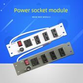 万家河 三眼插座 弱电箱模块 多功能双眼 大 信息箱排插头