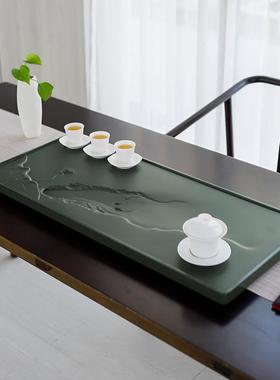 高端茶原盘石天罗绿茶家用小号客干泡茶台厅中式整块天然乌UCD金