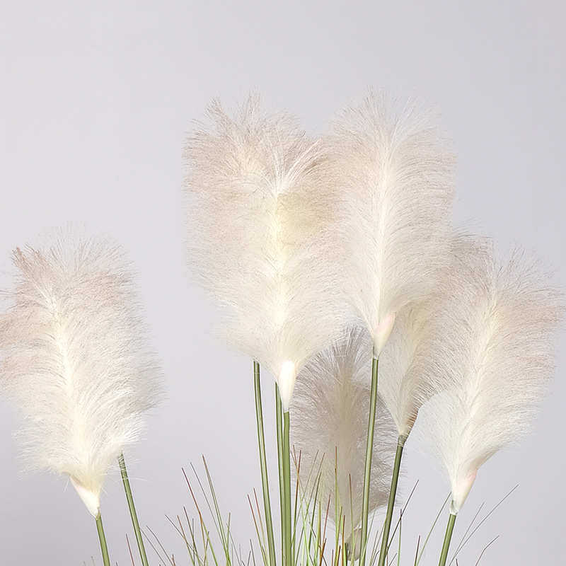 仿真盆栽植物芦苇盆景洋葱草仿真草假洋葱草芦苇草蒲草90/120CM