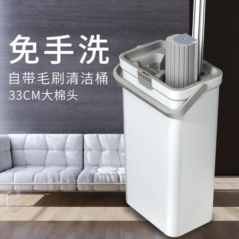 海绵拖把家用一拖净2025新款吸水刮刮乐胶棉拖布免手洗卫生间专用
