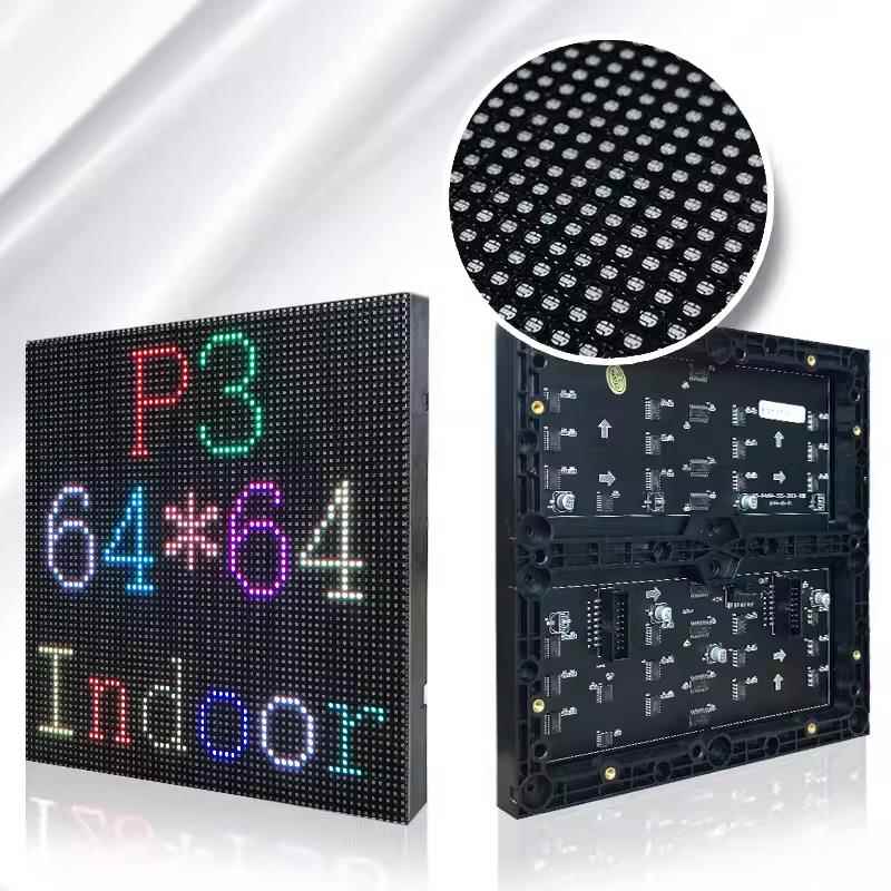 LED显示屏单元板P3室内全彩led模组3D裸眼魔方屏直播间大屏小间距