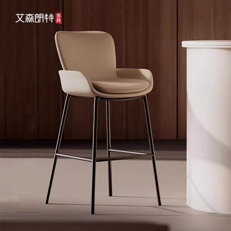 艾森朗特意式吧台椅家用岛台高脚凳设计师轻奢高级感酒吧前台高椅,住宅家具,家用高脚椅,淘宝优惠券,粉丝福利购,淘宝优惠卷