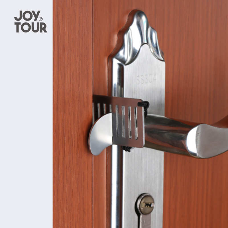 Portable Door Lock Punch-free Security Door Locker Safety
