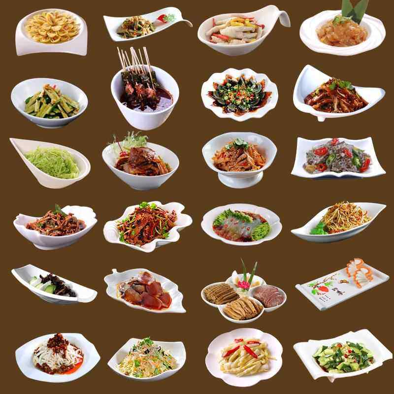 异形盘子菜盘商用家用不规则白色陶瓷餐盘酒店餐具饭店专用凉菜盘,餐饮具,盘,淘宝优惠券,粉丝福利购,淘宝优惠卷