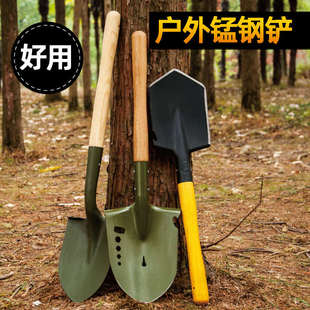 挖土铁铲不锈钢锹铲子种花铲钢锹铁铲园艺园林农具用挖树松土工具