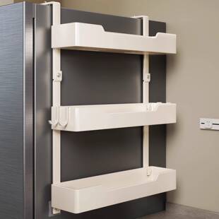 冰箱侧收纳置物架厨房多功能整理神器壁挂式侧边调味料保鲜膜收纳