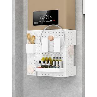 热水器遮挡罩燃气管道装饰洞洞板厨房天然气壁挂遮丑柜收纳置物架