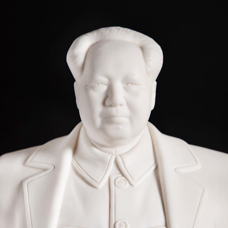 德化陶瓷 为人民服务 桌面摆件客厅装饰玄关电视柜工艺品家居饰品